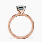10kt Rose Gold Mildred Hidden Halo Solitaire Lab Diamond Ring side right image one