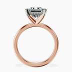 10kt Rose Gold Mildred Hidden Halo Solitaire Lab Diamond Ring side right image one