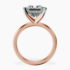10kt Rose Gold Mildred Hidden Halo Solitaire Lab Diamond Ring side right image one