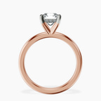10kt Rose Gold Mildred Hidden Halo Solitaire Lab Diamond Ring side right image one