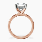 10kt Rose Gold Mildred Hidden Halo Solitaire Lab Diamond Ring side right image one