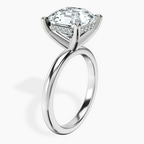 Platinum Mildred Hidden Halo Solitaire Lab Diamond Ring standing product image one