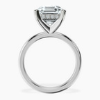 Platinum Mildred Hidden Halo Solitaire Lab Diamond Ring side right image one