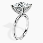 Platinum Mildred Hidden Halo Solitaire Lab Diamond Ring standing product image one