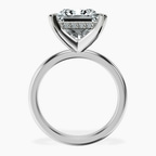 Platinum Mildred Hidden Halo Solitaire Lab Diamond Ring side right image one