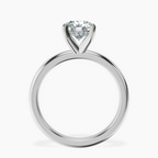 Platinum Mildred Hidden Halo Solitaire Lab Diamond Ring side right image one
