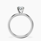 14kt White Gold Mildred Hidden Halo Solitaire Lab Diamond Ring side right image one