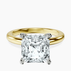 18kt Yellow Gold Mildred Hidden Halo Solitaire Lab Diamond Ring front image