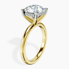 18kt Yellow Gold Mildred Hidden Halo Solitaire Lab Diamond Ring standing product image one