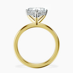 2.97 ct. heart Mildred Solitaire Ring in 10kt yellow gold side right image one