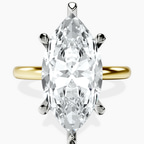 10kt Yellow Gold Mildred Hidden Halo Solitaire Lab Diamond Ring front image