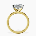 14kt Yellow Gold Mildred Hidden Halo Solitaire Lab Diamond Ring side right image one