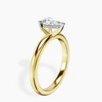 14kt Yellow Gold Mildred Hidden Halo Solitaire Lab Diamond Ring standing product image one