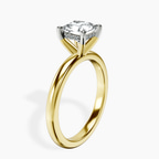 18kt Yellow Gold Mildred Hidden Halo Solitaire Lab Diamond Ring standing product image one