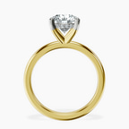 9ct Yellow Gold Mildred Hidden Halo Solitaire Lab Diamond Ring side right image one