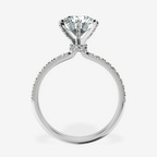 14ct White Gold Mereia Secret Halo Lab Diamond Ring side right image one