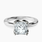 Platinum Mabel Petal Solitaire Lab Diamond Ring front image
