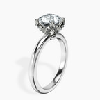 Platinum Mabel Petal Solitaire Lab Diamond Ring standing product image one