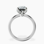 Platinum Mabel Petal Solitaire Lab Diamond Ring side right image one