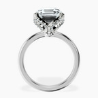 Platinum Mabel Petal Solitaire Lab Diamond Ring side right image one