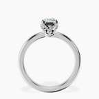 Platinum Mabel Petal Solitaire Lab Diamond Ring side right image one