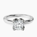 Platinum Mabel Petal Solitaire Lab Diamond Ring front image