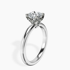 Platinum Mabel Petal Solitaire Lab Diamond Ring standing product image one