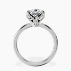 18kt White Gold Mabel Petal Solitaire Lab Diamond Ring side right image one