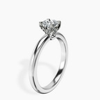 Platinum Mabel Petal Solitaire Lab Diamond Ring standing product image one