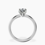 Platinum Mabel Petal Solitaire Lab Diamond Ring side right image one