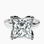 Platinum Mabel Petal Solitaire Lab Diamond Ring front image