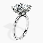 Platinum Mabel Petal Solitaire Lab Diamond Ring standing product image one