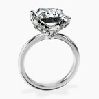Platinum Mabel Petal Solitaire Lab Diamond Ring side right image one