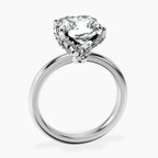 Platinum Mabel Petal Solitaire Lab Diamond Ring side right image one
