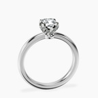Platinum Mabel Petal Solitaire Lab Diamond Ring side right image one