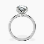 2.82 ct. round Mabel Solitaire Ring in 10kt white gold side right image one