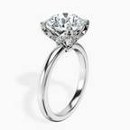 Platinum Mabel Petal Solitaire Lab Diamond Ring standing product image one