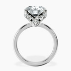 Platinum Mabel Petal Solitaire Lab Diamond Ring side right image one