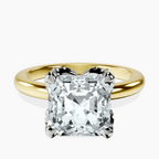 10kt Yellow Gold Mabel Petal Solitaire Lab Diamond Ring front image