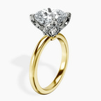18kt Yellow Gold Mabel Petal Solitaire Lab Diamond Ring standing product image one