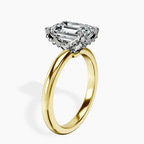 10kt Yellow Gold Mabel Petal Solitaire Lab Diamond Ring standing product image one