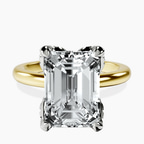 18kt Yellow Gold Mabel Petal Solitaire Lab Diamond Ring front image