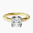 10kt Yellow Gold Mabel Petal Solitaire Lab Diamond Ring front image