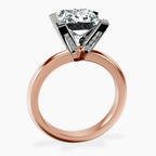 14kt Rose Gold Cordelia Knife Edge Solitaire Lab Diamond Ring side right image one