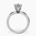 Platinum Cordelia Knife Edge Solitaire Lab Diamond Ring side right image one