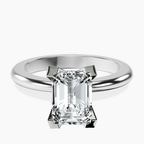 Platinum Cordelia Knife Edge Solitaire Lab Diamond Ring front image