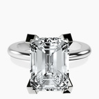 Platinum Cordelia Knife Edge Solitaire Lab Diamond Ring front image