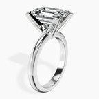 Platinum Cordelia Knife Edge Solitaire Lab Diamond Ring standing product image one