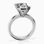 Platinum Cordelia Knife Edge Solitaire Lab Diamond Ring side right image one