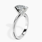 Platinum Cordelia Knife Edge Solitaire Lab Diamond Ring standing product image one